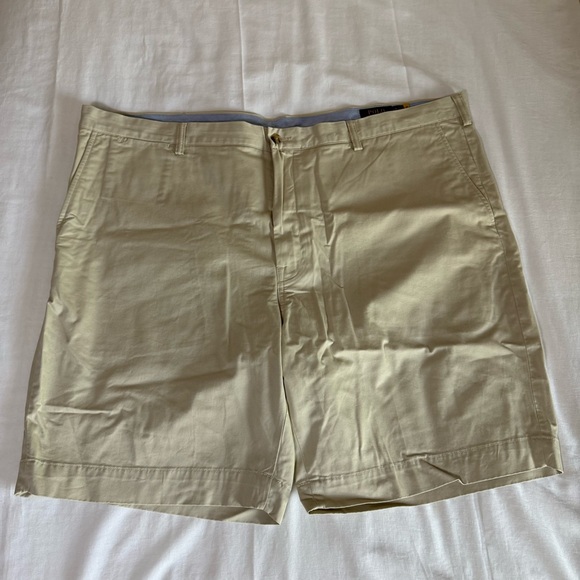 Ralph Lauren Other - Polo Ralph Lauren Khaki Polo Chino Shorts BIG 46B Classic Fit 9" Flat Front